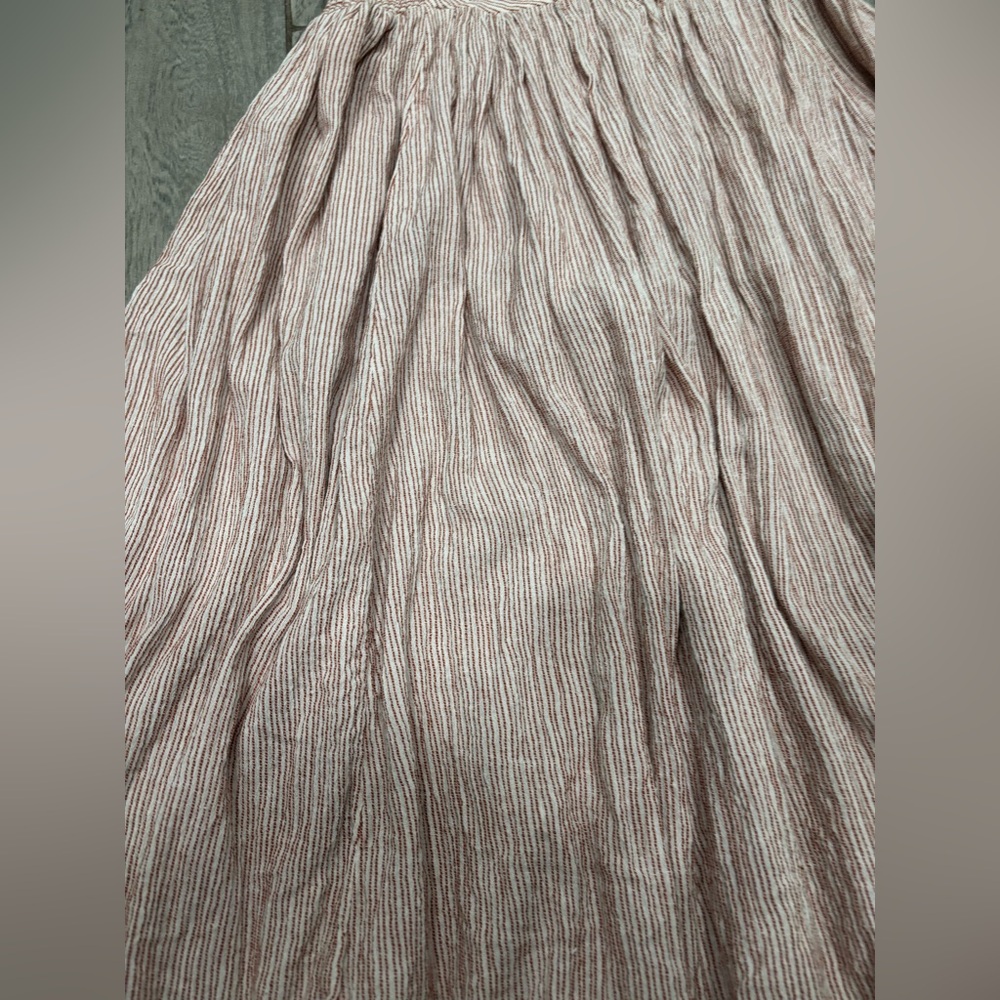 Free People Strapless Midi Stripped Dress Size XS - Picture 4 of 8